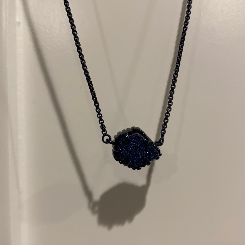 Dark chain navy jewel Kendra Scott necklace